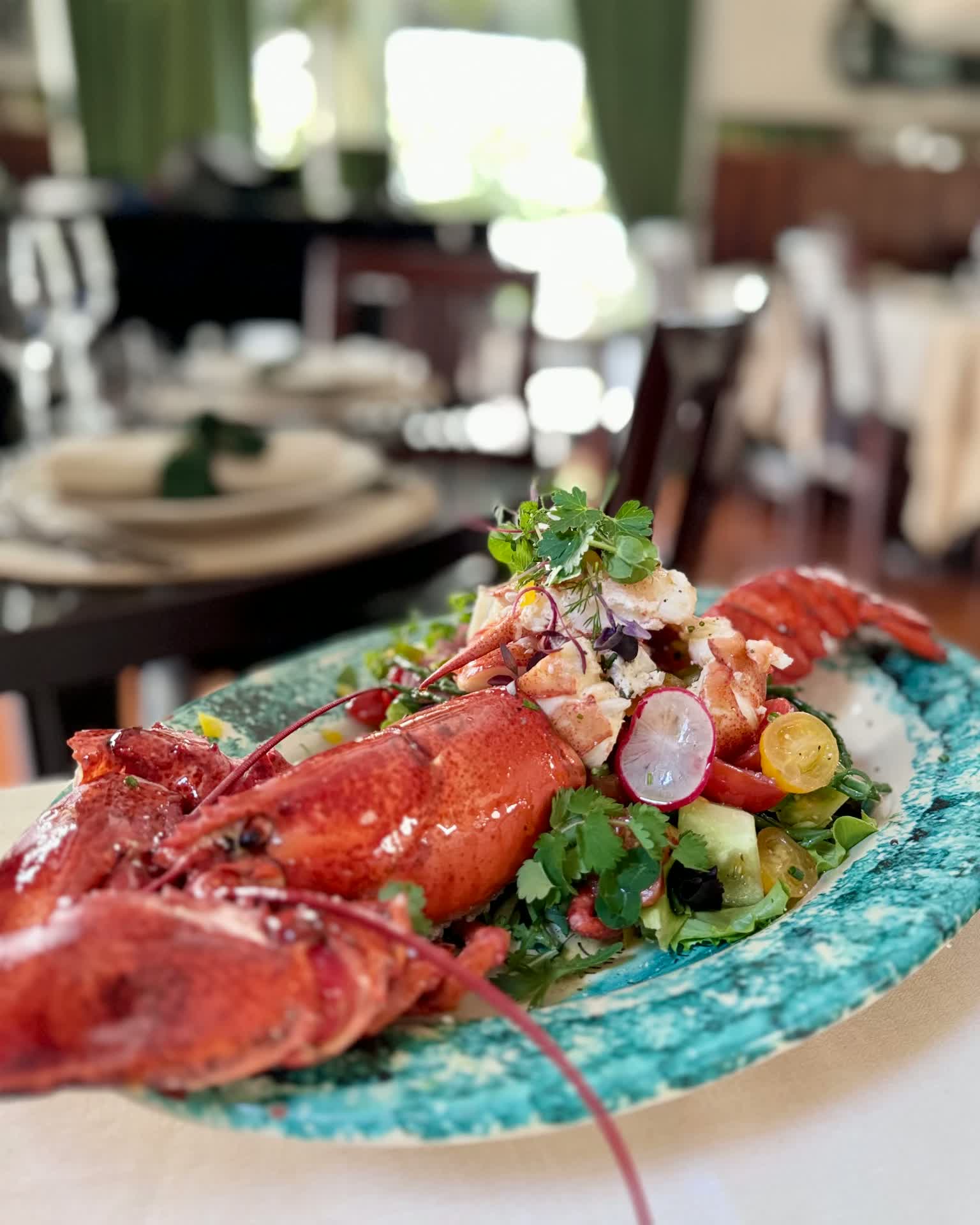 Astice con insalata di pomodorini al Ristorante 13 Giugno — Milano
